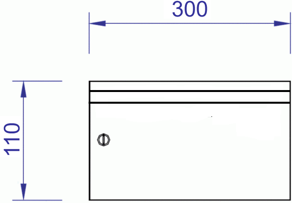 Cassetta Postale in Legno Slim